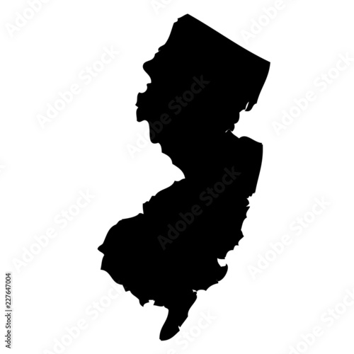 New Jersey - map state of USA
