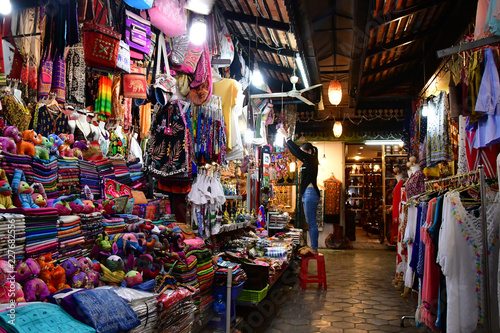 Siem Reap; Kingdom of Cambodia - august 23 2018 : night market