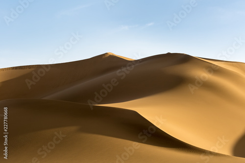beautiful sand dunes at dusk
