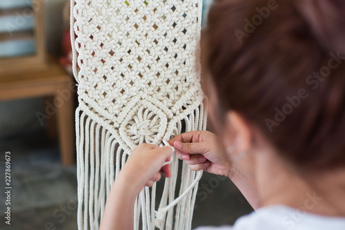 Hand made macrame.