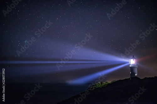 lighthouse at night