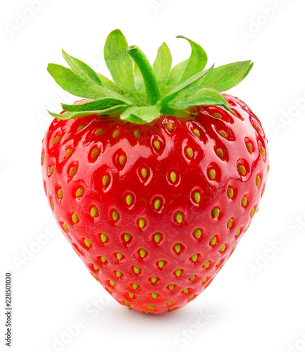 Strawberry isolated. Strawberry on white background.