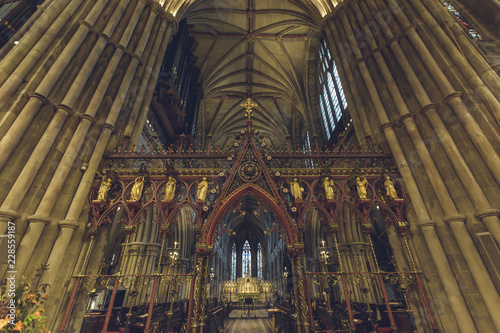 Interiors of Lichfield Cathedral - Rood Screen