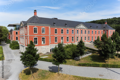 Castle of the Val Saint Lambert crystal factory in Seraing, Belgium