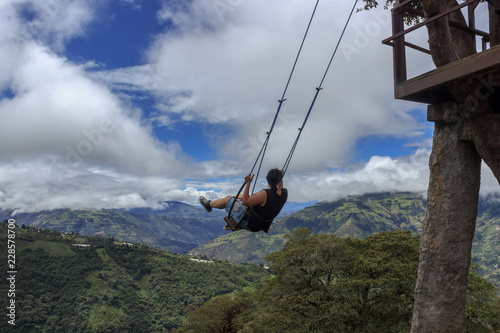 Swinging over the end of the world, ecuador