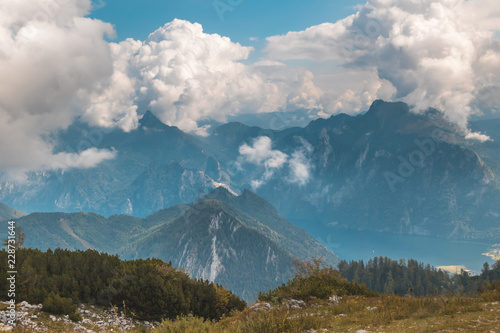 Beautiful alpine view at the Feuerkogel summit - Ebensee - Traunsee - Salzburg - Austria