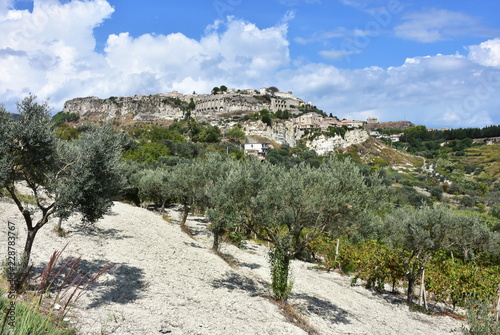 view of Gerace village in Calabria in Italy 