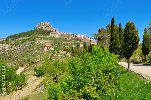 die alte mittelalterliche Stadt Morella, Castellon in Spanien - the old medieval town of Morella in Spain