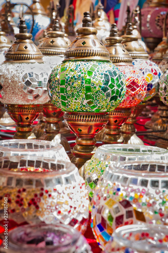 Beautiful handmade glass lamps