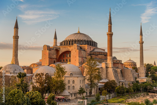 Hagia Sophia or Ayasofya (Turkish), Istanbul, Turkey. It is the former Greek Orthodox Christian patriarchal cathedral, later an Ottoman imperial mosque and now a museum. It is one of seven wonders.