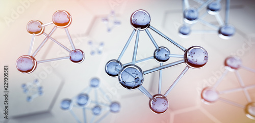 Transparente Oktaeder - Molekülstruktur und Nanotechnologie 