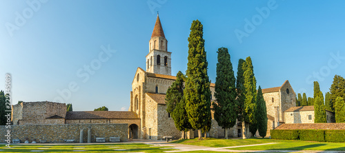 Panoramic view at the Basilica of Santa Maria Assunta in Aquileia - Italy