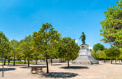 Statue of General Championnet on the Champ de Mars Esplanade in Valence, France