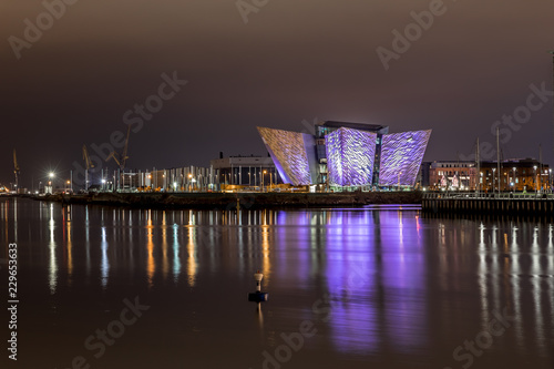 Titanic Belfast in the night