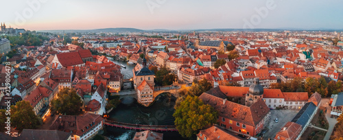 Bamberg, Germany. Aerial cityscape