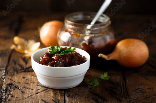 Homemade onion jam