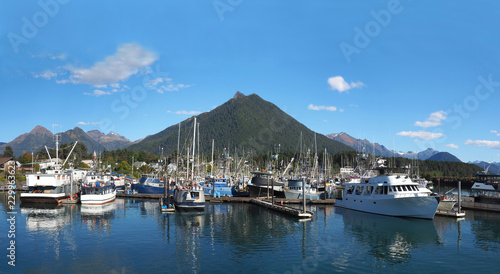 Sitka Alaska Harbor Panorama