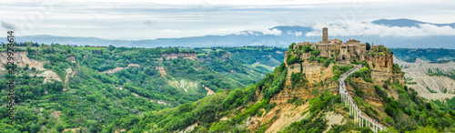 Civita Bagnoregio village on the hill in Umbria in Italy