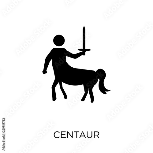 Centaur icon. Centaur symbol design from Fairy tale collection.