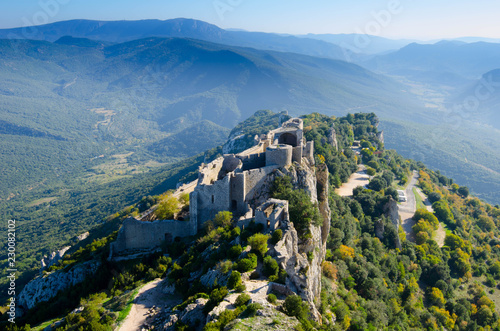 Chateau de Peyrepertuse in Okzitanien in Frankreich