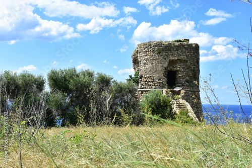 Torre di Joppolo watch tower in Calabria near Nicotera village 