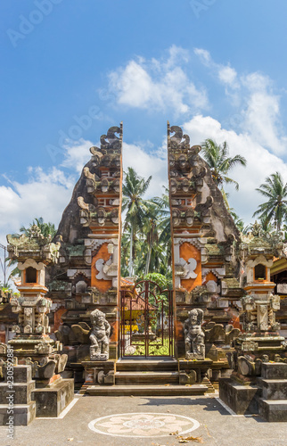 Entrance to a Buddhist temple near Ubud, Bali, Indonesia