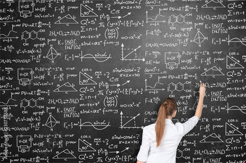 Albert einstein algebra background blackboard board business