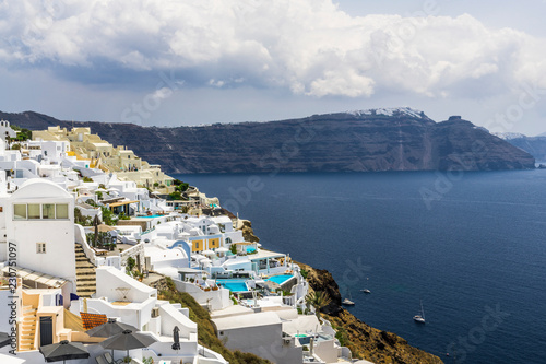 The town of Oia on the cliffs
