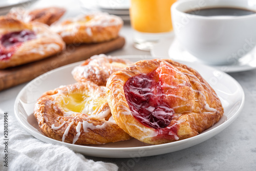 Cherry and Lemon Danish