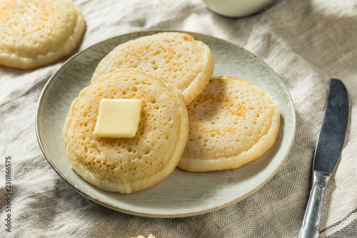 Homemade Grilled British Crumpets