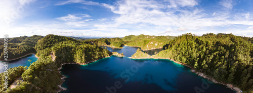 Vista panoramica en parque nacional lagunas de montebello