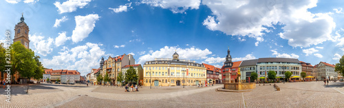 Eisenach, Marktplatz, Panorama mit Georgenkirche 