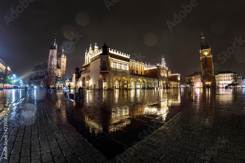 Cracow at night Kraków w nocy