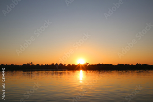 Sunrise over Zambezi River