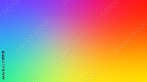 Abstract blurred gradient background in bright colors