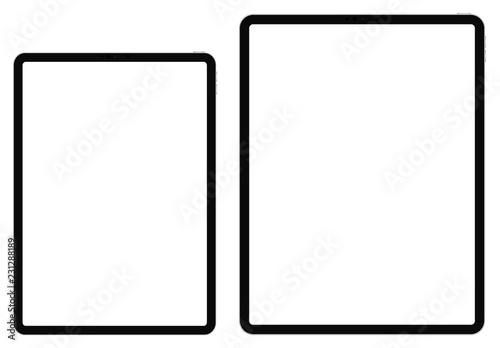 Business Tablet modern style on white background vector eps 10 
