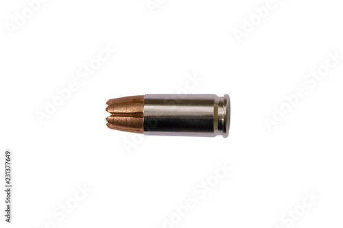 Isolated RIP bullet on white background