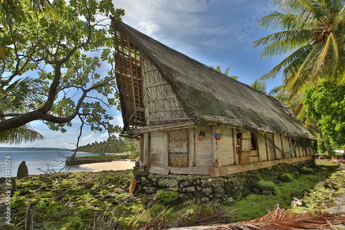 Traditional building Yap, Micronesia