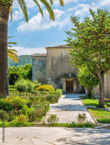 Idyllic view in Ragusa Ibla garden. Sicily, southern Italy.