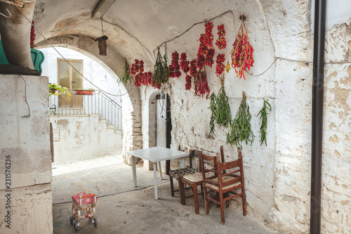 Hanging cherry tomatoes