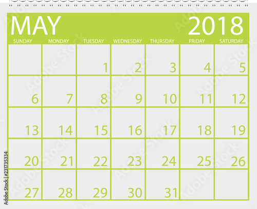 Calendar May 2018