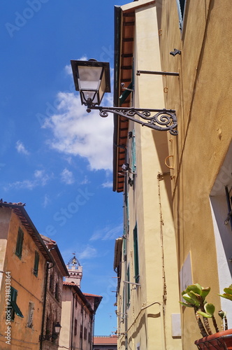 Street of Piombino, Tuscany, Italy