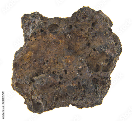 slag isolated on white background