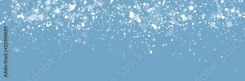 Christmas Banner Background with Snowflakes
