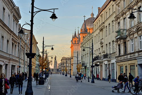 Łódź, Polska- ul. Piotrkowska