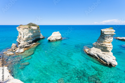 Sant Andrea, Apulia - Relaxing at the beach of the famous cliffs