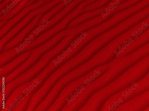 Red sand beach wave pattern