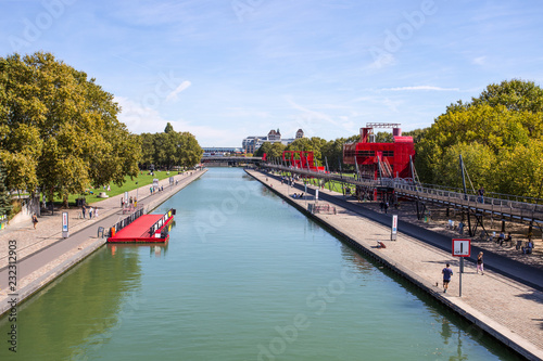 PARIS, FRANCE, SEPTEMBER 9, 2018 - The City of Science and Industry in the Villette Park (Parc de la Villette) in Paris, France.