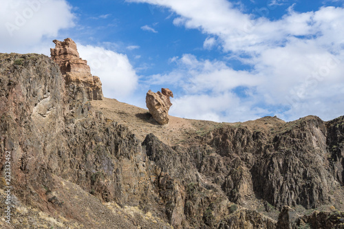 Charyn canyon is the famous place in Kazakhstan