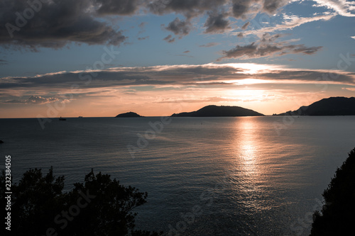 Sunset in Lerici, Liguria - Italy